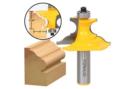 1  Pedestal Base Architectural Molding Router Bit - 1/2  Shank - Yonico 16157 • $22.95