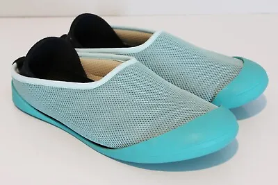 Mahabis Summer Convertible Slipper Teal Mesh Detachable Sole Women Size 39 US 8 • $39.99