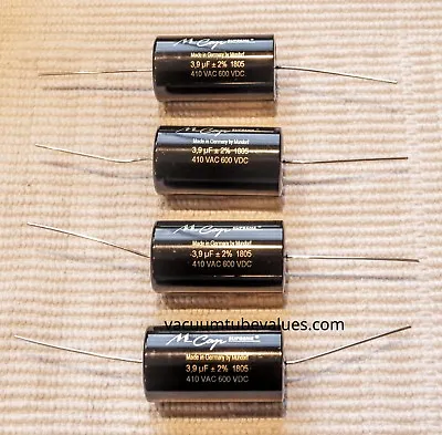 QUAD  FOUR  Mundorf MCap Supreme Aluminum Capacitor 3.9uf 3.9 Uf 600 VDC • $109.95