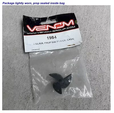 Vintage RC Boat Venom 1984 3-Blade Propeller D36 P1.4 Right Hand King Of Shaves • $23.95