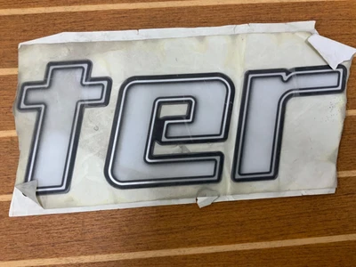 $66.48 • Buy MasterCraft Boat Raised Decal | 4.75” & 6”Letter White Chrome  Black