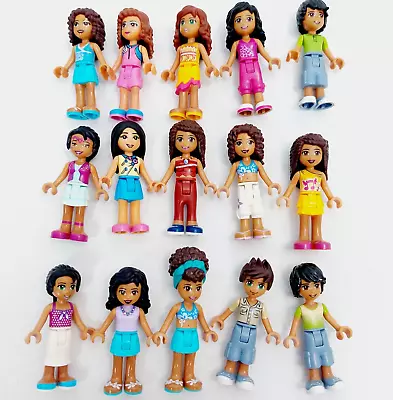 LEGO Friends MInifigures Minidolls Assorted Dark Skin Girl Boy Bulk Lot X15 B • $52.99