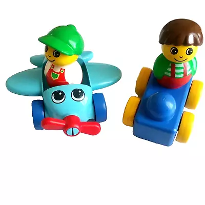 Primo Lego Duplo Aeroplane  Car And  2 People • $40.99