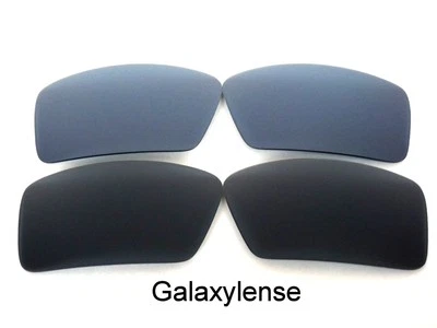 $10.98 • Buy Galaxy Replacement Lenses For Oakley Eyepatch 1&2 Black&Gray Polarized 2Pairs