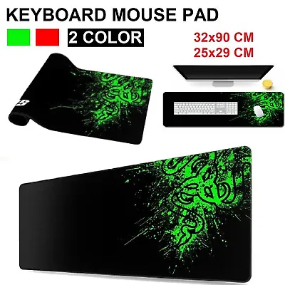 New 90x30cm Big Size Desk Mat Black & Red Extended Gaming Large Mouse Pad XXL • $14.49