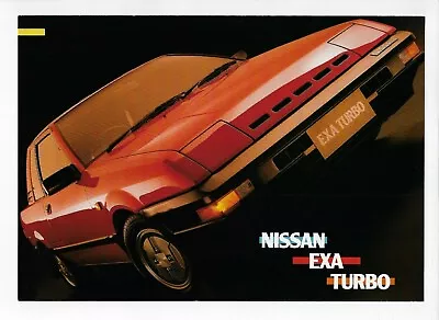 Nissan Exa Turbo 4 Page Brochure July 1985 • $27.50