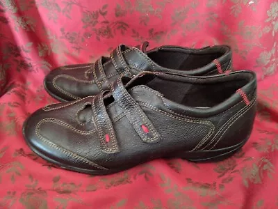 ECCO Womens Brown Leather Casual Shoes UK  Size 5 • £9.99