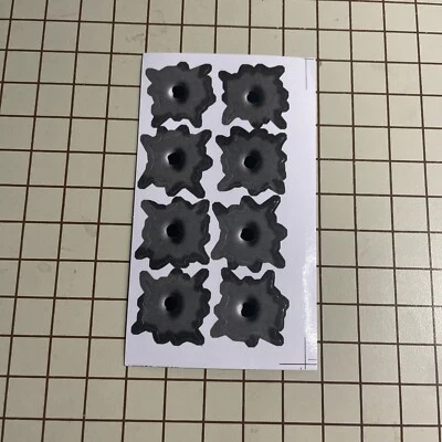 $3 • Buy USA SELLER 8 Pc Bullet Hole Sticker Gun Shot Decal Car Stickers COD Xbox Remote