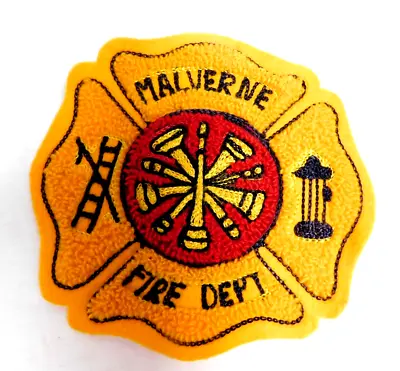 Malverne Fire Department Large Patch 5 ½  X 5 ½  Malverne Ny - Very Good Cond. • $29.99