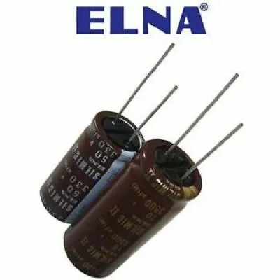 Elna SILMIC II Audio Radial Capacitor 220uF 35v RFS-35V221MI6#5 12.5mmx25mm 2pcs • $11.36