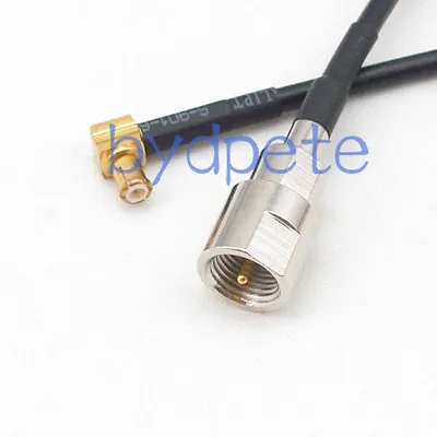 MCX Male Right Angle R/A To FME Male Plug  RG174 Pigtail Coaxial Cable 15cm 6in • $3.80