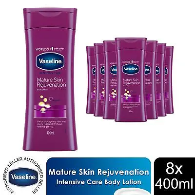 Vaseline Intensive Care Body Lotion Mature Skin Rejuvenation 400ml 8 Pack • £19.49