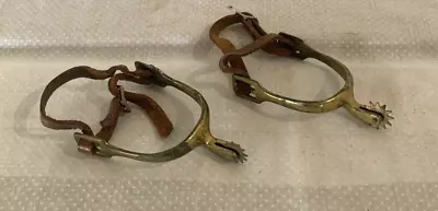 Pair Of Vintage Western Children Kids Spurs Ranch Rodeo No Markings Boy Scout • $19.99