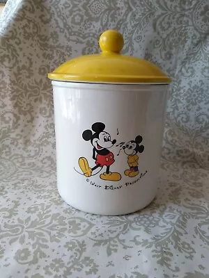 Vintage Walt Disney Production Mickey Mouse Lollipop Cookie Jar • $50