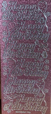 £1.99 • Buy Card Making Peel Off Stickers - Happy Birthday. New But Without Packaging