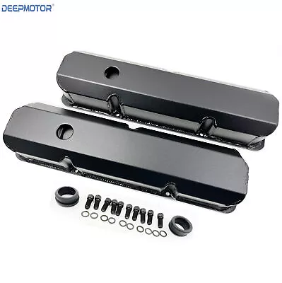 Deepmotor  Fabricated Valve Cover Aluminum  For Ford FE Black W/breather Grommet • $119.99