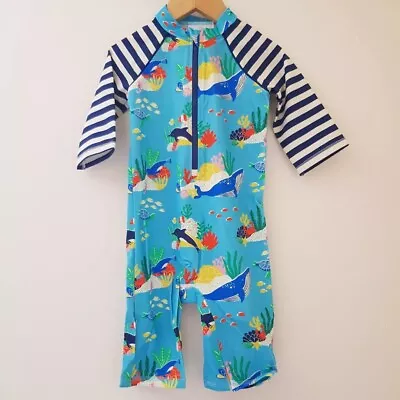 18-24m Baby Boden Boys Sun Suit All In One Swim Costume Age 18-24m Whale  • £12.99