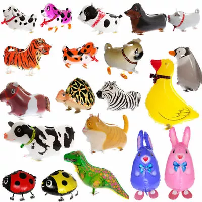 10pcs Gifts Pet Dog Inflatable Foil Balloon Walking Animal Party Decor Lot • $25.06