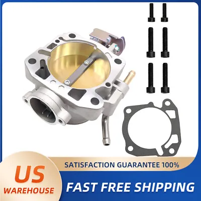 70mm Aluminum Throttle Body For Acura Honda Civic B16 B17 B18 B20 D15 D16 F20 • $38.99