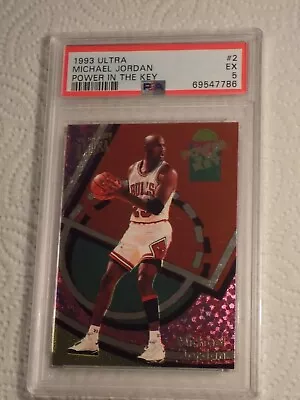 Michael Jordan 1993 Fleer Ultra Power In The Key #2 PSA 5 • $150