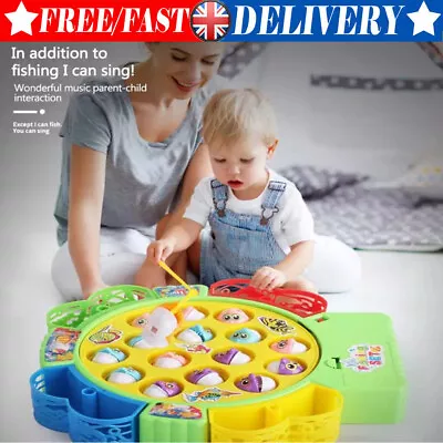£10.82 • Buy Electric Music Rotating Magnetic Fish Fishing Plate Game Kids Educational Toy UK