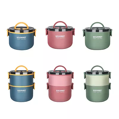 $25.76 • Buy Lunch Box Thermos Food Flask Stainless Steel Insulated Food Soup Jar Container