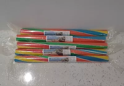 QTY: FIVEx JUMBO Traditional Jumbo Rainbow Fruit Seaside Rock Sticks Blackpool • £8.95
