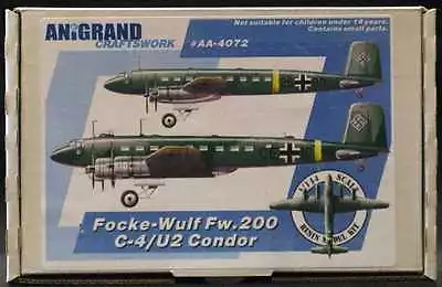 Anigrand 1/144 FOCKE WULF Fw-200 C-4 U-2 CONDOR German Bomber • $133.59