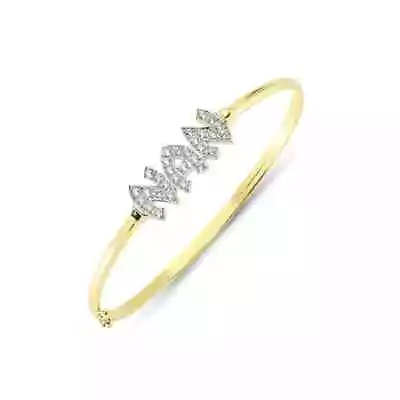 9ct Yellow Gold CZ Nan Bangle • £351.95