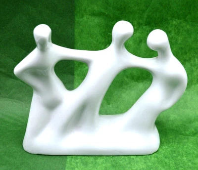 $45 • Buy Vintage NAAMAN Abstract Modern Art DANCING TRIO' Sculpture Made In Israel 1960