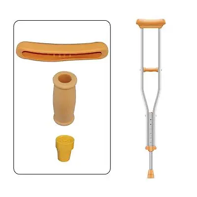 Replacement Crutch Parts Set Underarm Cushions Crutch Hand Grip Crutch Accessory • £10.68