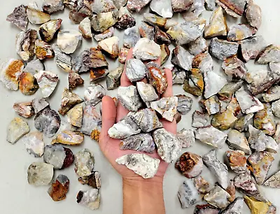 Crazy Lace Agate Rough Stones Bulk From Mexico Raw Banded Agate Crystals • $36.50