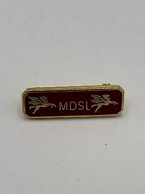 RARE VTG Mobil Oil Pegasus MDSL Rectangular Lapel Pin Collectors Standard • $49.99