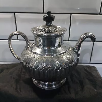 Antique J.J.Royles- James Dixon & Son Silver Plated EPBM Self-Pouring Teapot • £54.99