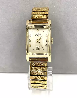 Lord Elgin Watch 14KGF 21 Jewels 670 Movement U.S.A Stretch Band Working Vintage • $180