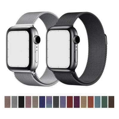 $10.44 • Buy For Apple Watch Band Milanese Loop Magnetic Strap Metal 8 7 SE 6 5 4 3 2