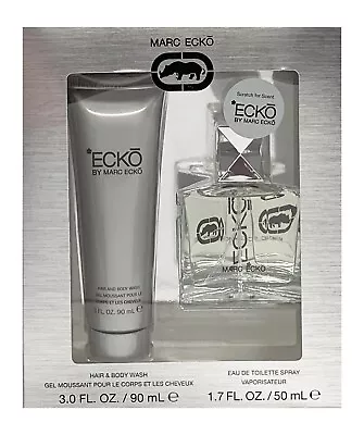 Gift Set Men Marc Ecko Silver Body Spray 1.7oz &  3oz Hair & Body Wash 2PC • $15.50