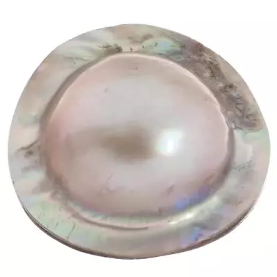 Mabe Blister Pearl In Mother Of Pearl Shell Undrilled Bead Cabochon Pearl 7/8  • $14.95