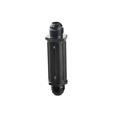 -8 AN AN8 Universal Aluminum Magnetic Fuel Filter Fitting Black 30 Micron • $8.85