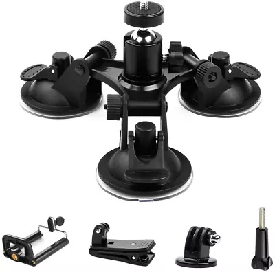 DSLR Suction Cup Action Video Camera Mount Holder Ball Head Car Window Mounts • $20.02