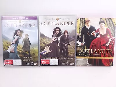 Outlander Season 1 (Volume One And Two DVD) Season 2 Complete Blu-Ray With Bookl • $28.50