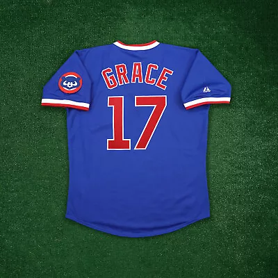 Mark Grace 1989 Chicago Cubs Royal Blue Cooperstown Men's Away Jersey • $149.99