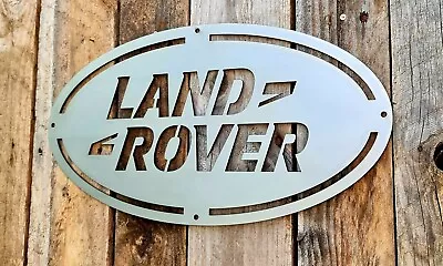 LAND ROVER Metal Sign -UK Made - Garage Sign- Man Cave - DAD GIFT Steel 40CM • £30