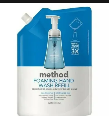 Method Foaming Hand Soap Refill Sea Minerals - 28 Fl.oz Each • $13.89