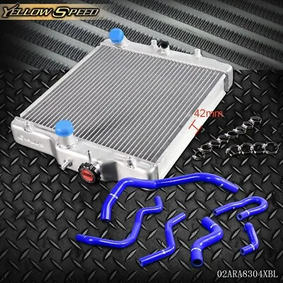 Aluminum Radiator Fit For 1992-00 Civic B16A/B18C/B16B Type R+Silicone Hose Kit • $87.99