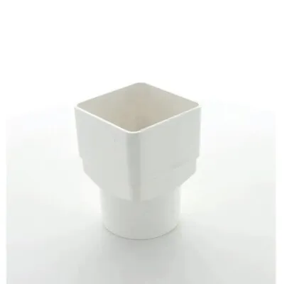 Marley Flowline RLE4 65MM SQUARE SOCKET TO 68MM PLAIN ROUND White • £4.99