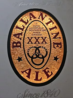 Vintage Ballantine Ale Spinning Motion Light Up Sign 10  X 16  Works • $165