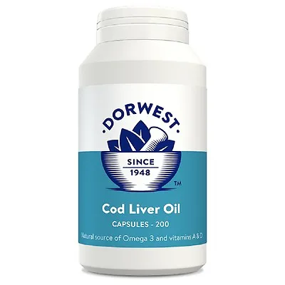 Dorwest Cod Liver Oil Capsules X 200 Premium Service Fast Dispatch • £11.61