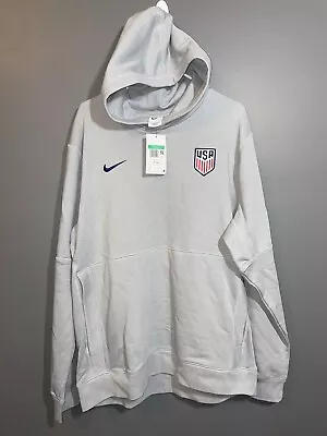 NEW Nike Team USA Travel United States Hoodie Men’s Size XL Grey Hidden Pocket • $45