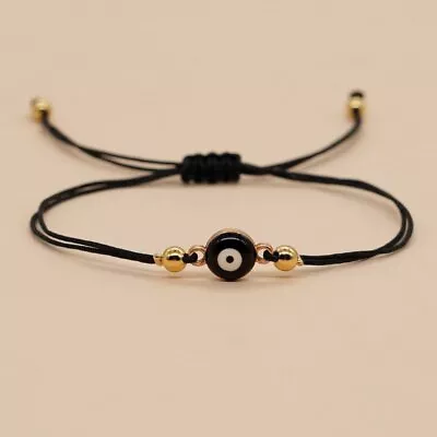 Blue Evil Eye Bracelet Braided Women Men Couples Boho Handmade Jewelry Gift • $1.64